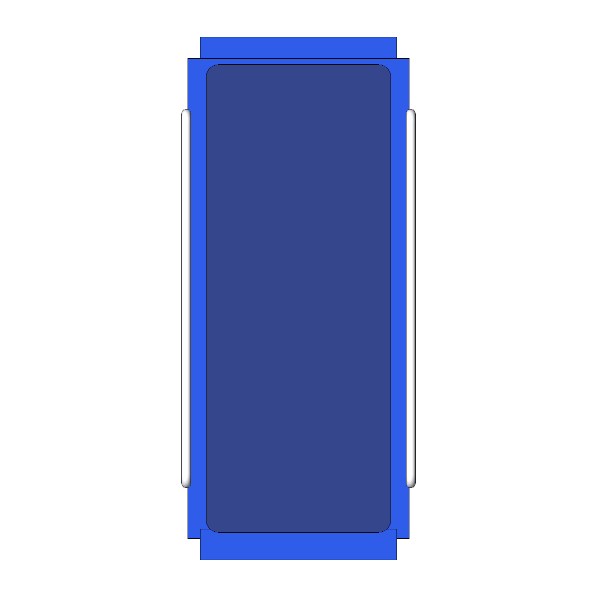 Plan view of the sample hospital stretcher