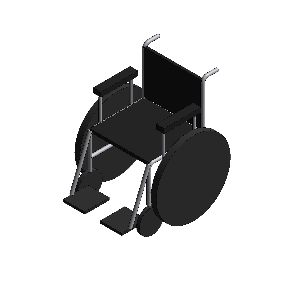 Render of the sample manual wheelchair